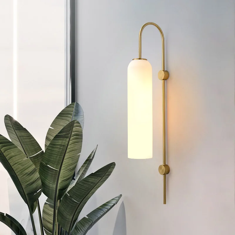 Nordic simple modern bedside lamp wall lamp glass bedroom corridor staircase creative personality living room background wall la
Nordic simple modern bedside lamp wall lamp glass bedroom corridor staircase creative personality living room background wall la