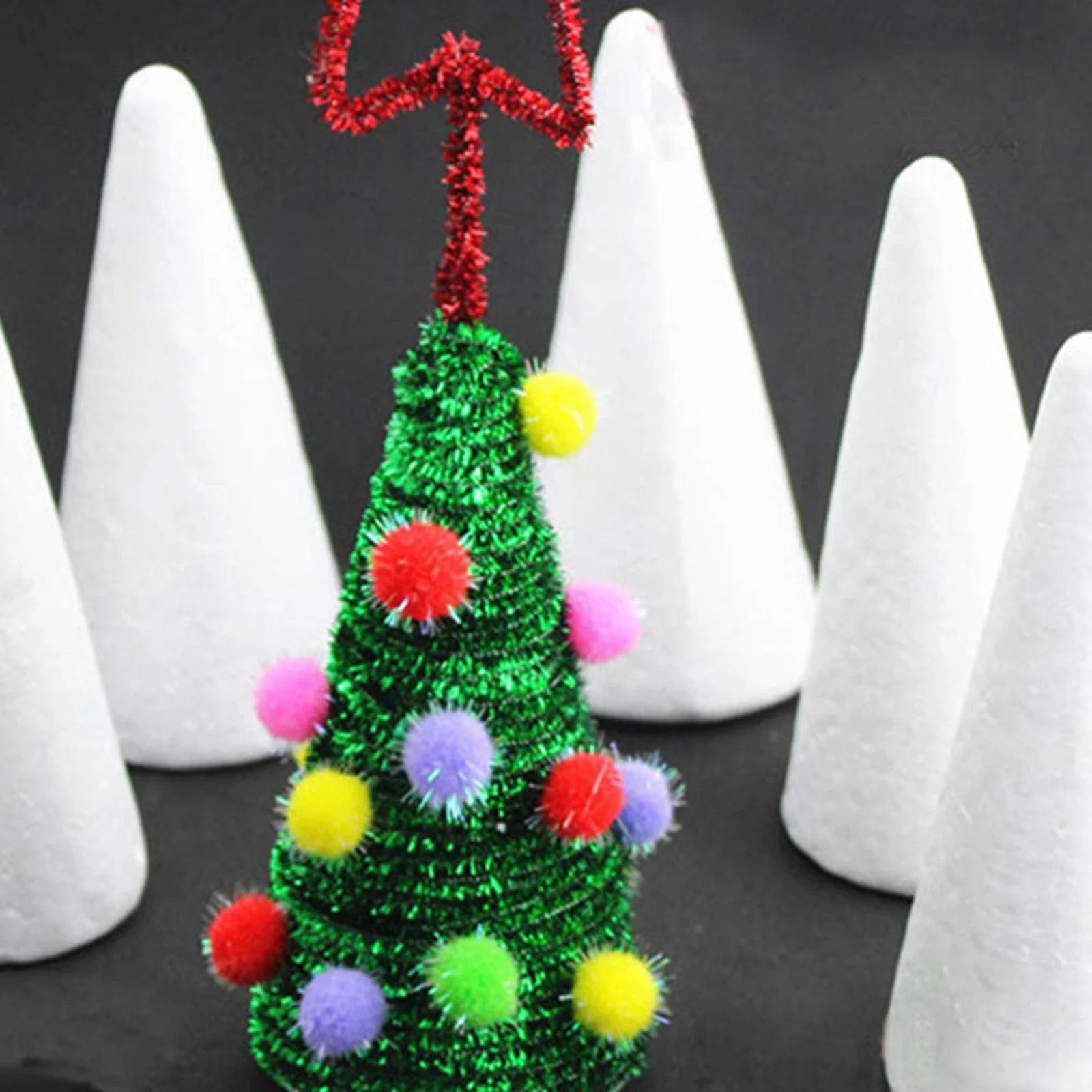 Christmas Foam Cones Polystyrene Foam Tip Cone Craft Accessory Handmade DIY Home Party Celebration Xmas Decoration
Christmas Foam Cones Polystyrene Foam Tip Cone Craft Accessory Handmade DIY Home Party Celebration Xmas Decoration