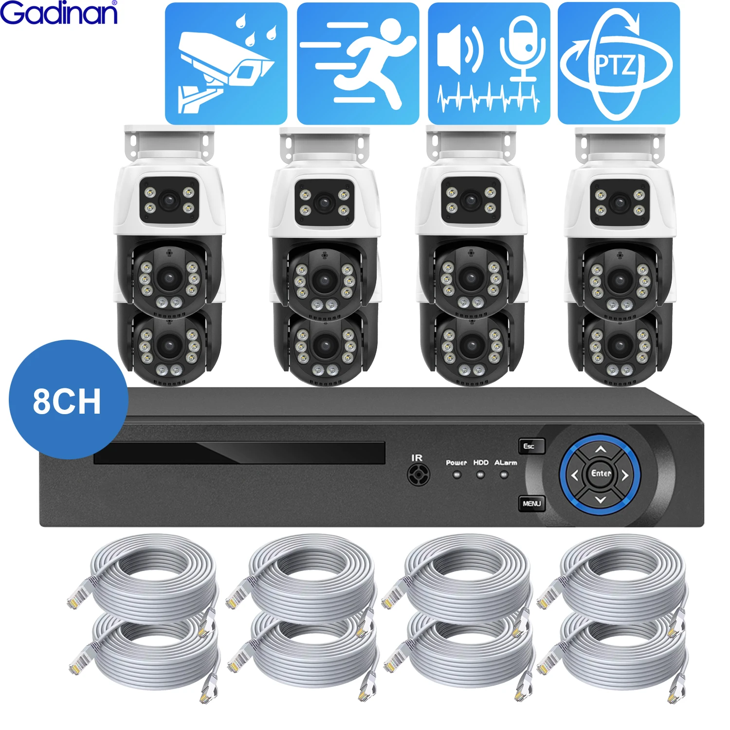Система видеонаблюдения Gadinan 8CH 4CH POE
Система видеонаблюдения Gadinan 8CH 4CH POE