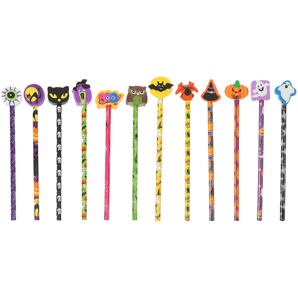 12 Pcs Colored Halloween School Writing Pencils Portable Wooden Adorable Erasers Kids Novelty Preschool
12 Pcs Colored Halloween School Writing Pencils Portable Wooden Adorable Erasers Kids Novelty Preschool