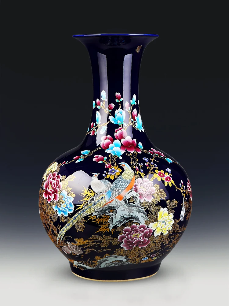 Floor Large Vase Ceramic Decoration Large Living Room Flower Arrangement Modern Chinese Style Furnishings Decorations
Floor Large Vase Ceramic Decoration Large Living Room Flower Arrangement Modern Chinese Style Furnishings Decorations