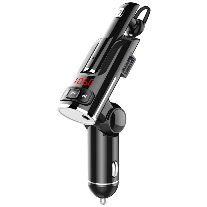Bluetooth 5.0 Car Kit Headset Private Call FM Transmitter Handsfree AUX Audio Music MP3 Player Dual USB Car Charger
Bluetooth 5.0 Car Kit Headset Private Call FM Transmitter Handsfree AUX Audio Music MP3 Player Dual USB Car Charger