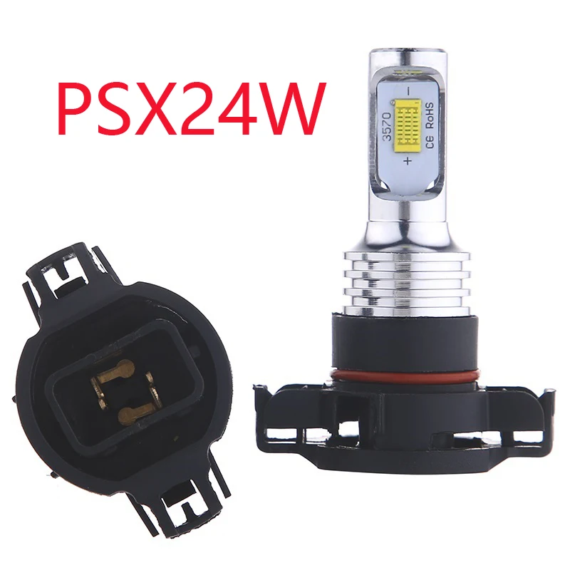 

PSX24W LED H4 Lights For Car Headlight 880/881/H27 H1 H3 H16 H11 H8 H7 9005 HB3 9006 HB4 Motorcycle Bulb 12V 24V 3000K 6000K