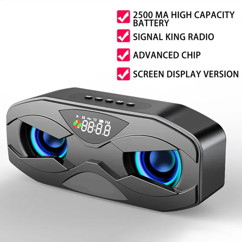 

Беспроводной Bluetooth 6D сабвуфер с объемным звуком M5, уличное портативное FM-радио, AUX аудио, функция вызова, MP3-плеер с TF-картой