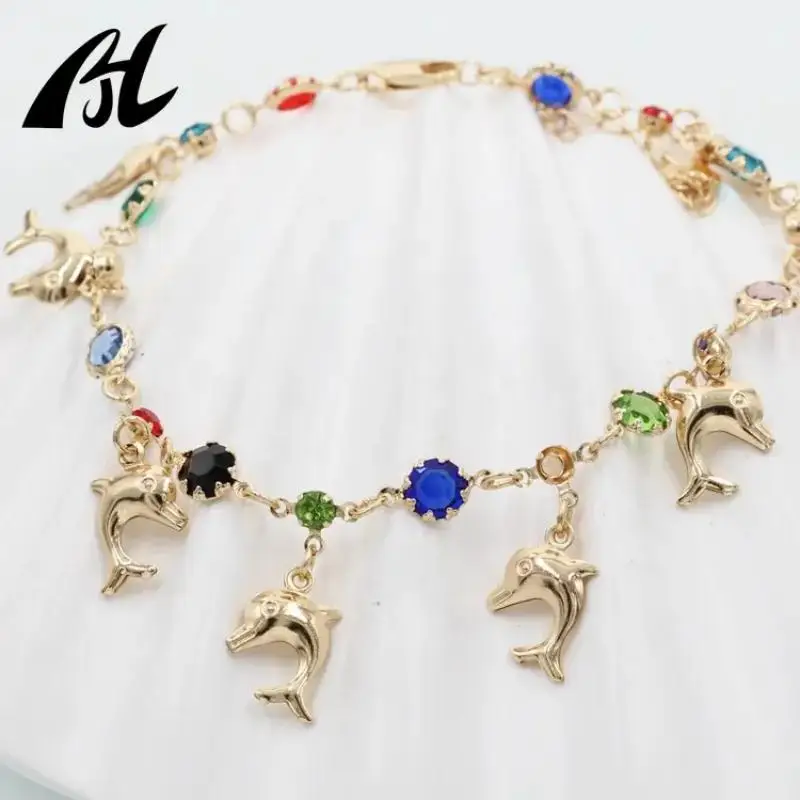 Custom Brass 18K Gold Plated Charm Color Crystal Rhinestone Dolphin Ankle Chin Foot Jewelry Anklets Set For Women
Custom Brass 18K Gold Plated Charm Color Crystal Rhinestone Dolphin Ankle Chin Foot Jewelry Anklets Set For Women