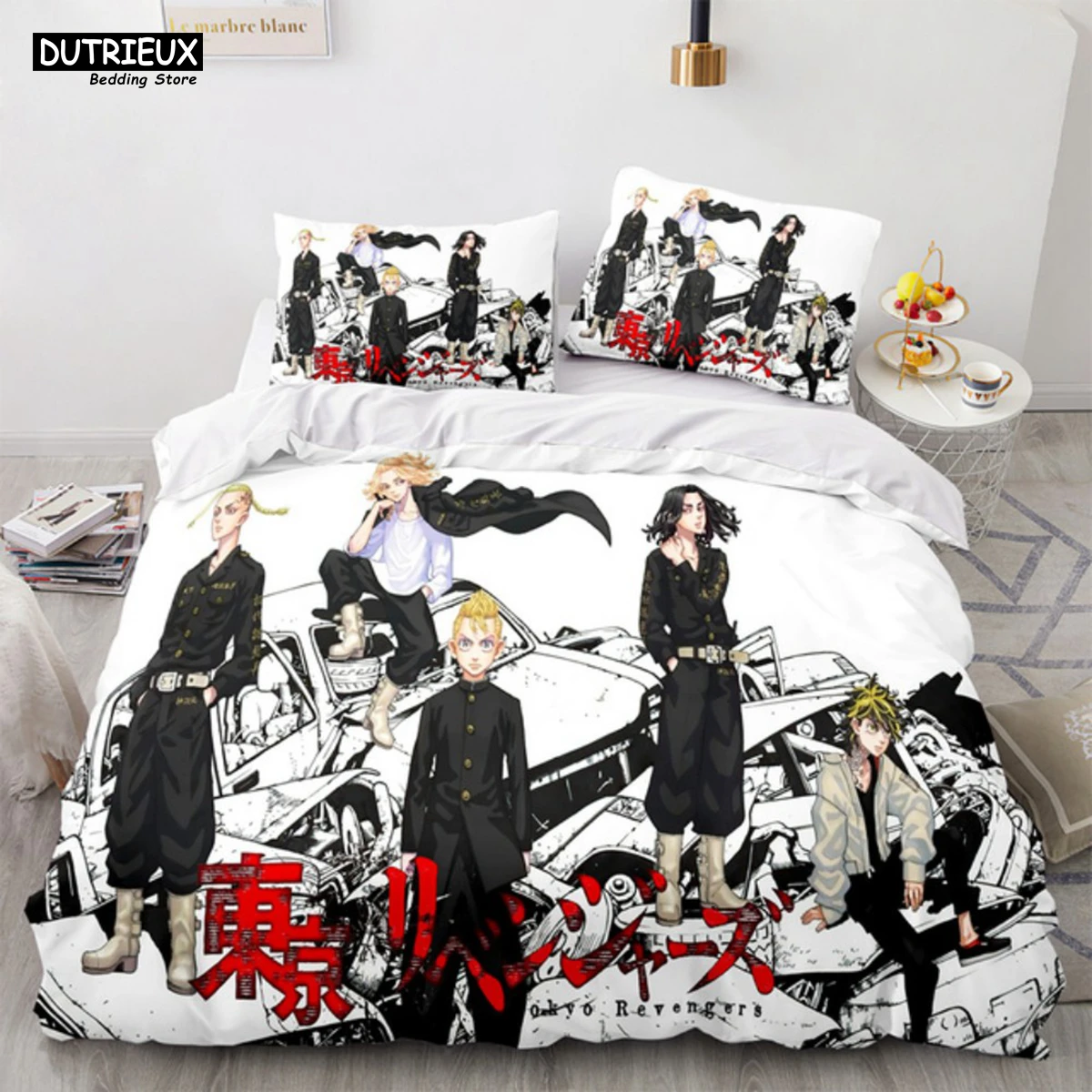 Tokyo Revengers Bedding Set 200x200 Polyester Double Single Full Size Anime Bed Set Aldults Teens Bedroom Luxury Duvet Cover Set
Tokyo Revengers Bedding Set 200x200 Polyester Double Single Full Size Anime Bed Set Aldults Teens Bedroom Luxury Duvet Cover Set