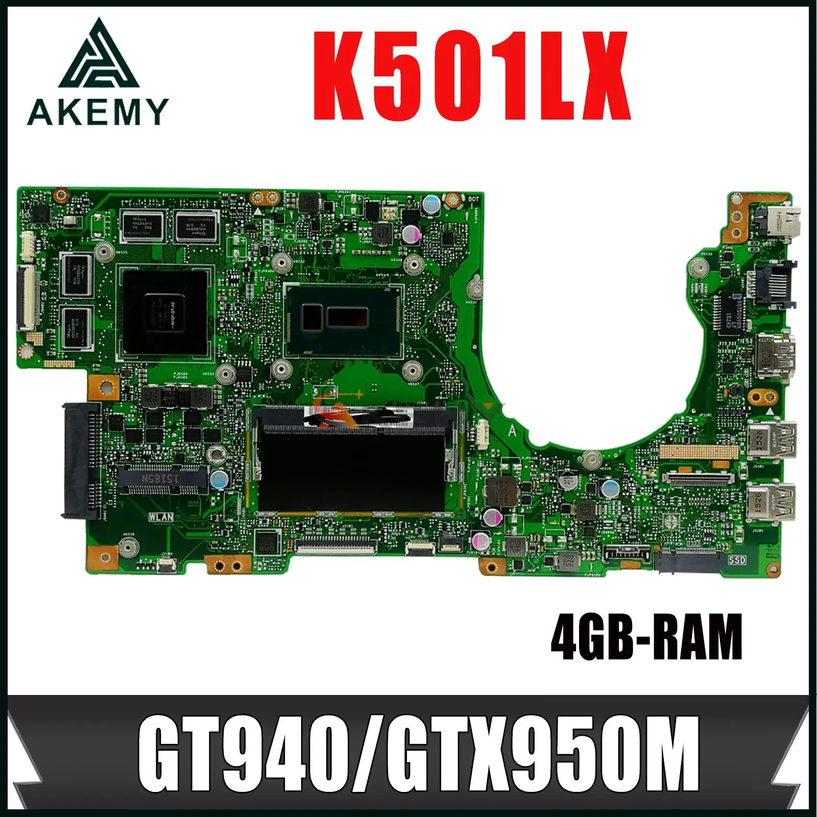 Материнская плата K501LX для ноутбука ASUS K501LB K501L A501L V505L
Материнская плата K501LX для ноутбука ASUS K501LB K501L A501L V505L