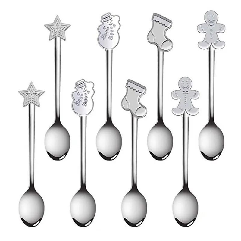 Stainless Xmas Coffee Spoons Dessert Spoon Tableware Gifts Christmas Decorations for Home Kitchen Accessories Noel New Year 2022
Stainless Xmas Coffee Spoons Dessert Spoon Tableware Gifts Christmas Decorations for Home Kitchen Accessories Noel New Year 2022