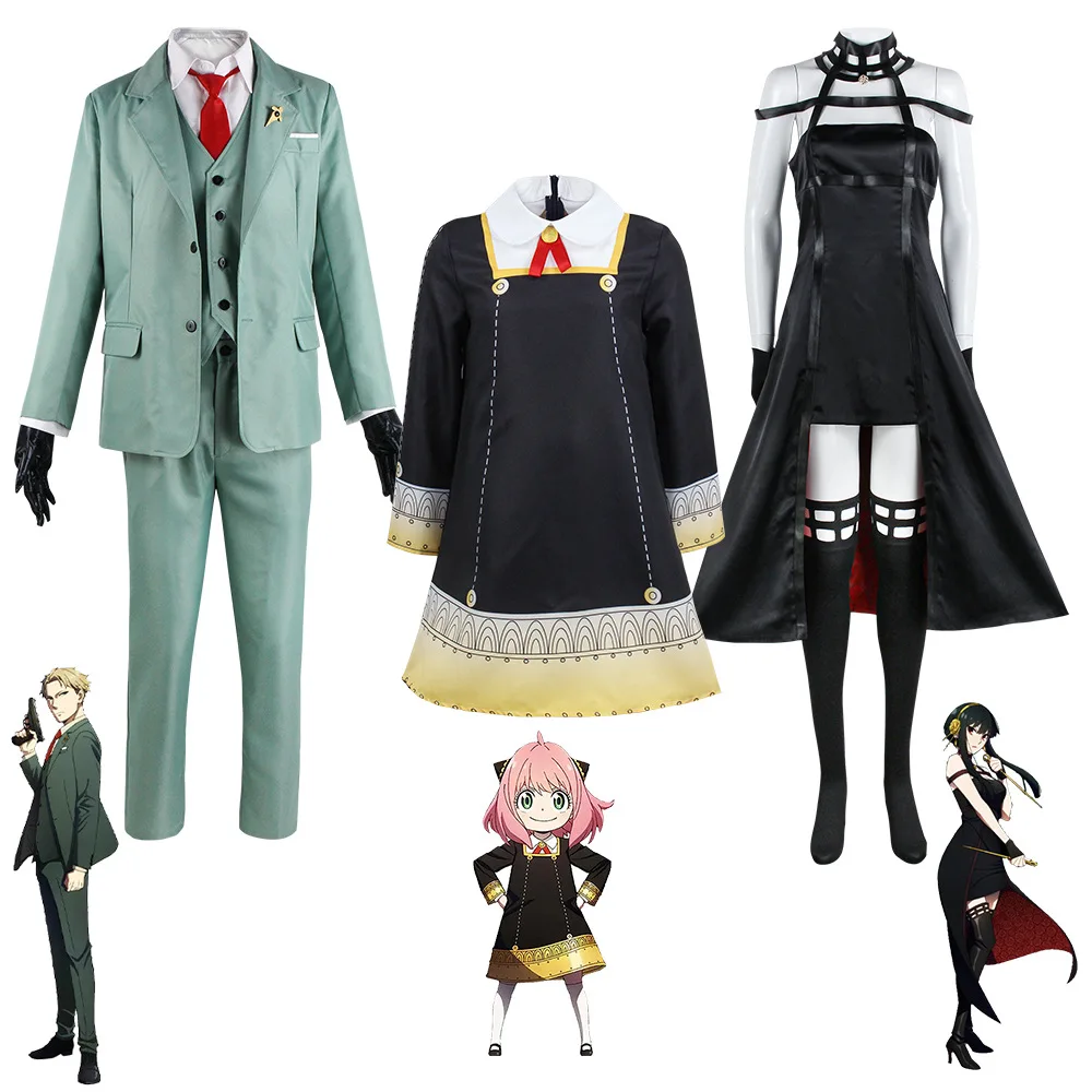 Anime Spy Family Yor Forger Anya Forger Loid Forger Cosplay Killer Assassin Gothic Halter Black Dress Outfit Uniform Costume
Anime Spy Family Yor Forger Anya Forger Loid Forger Cosplay Killer Assassin Gothic Halter Black Dress Outfit Uniform Costume