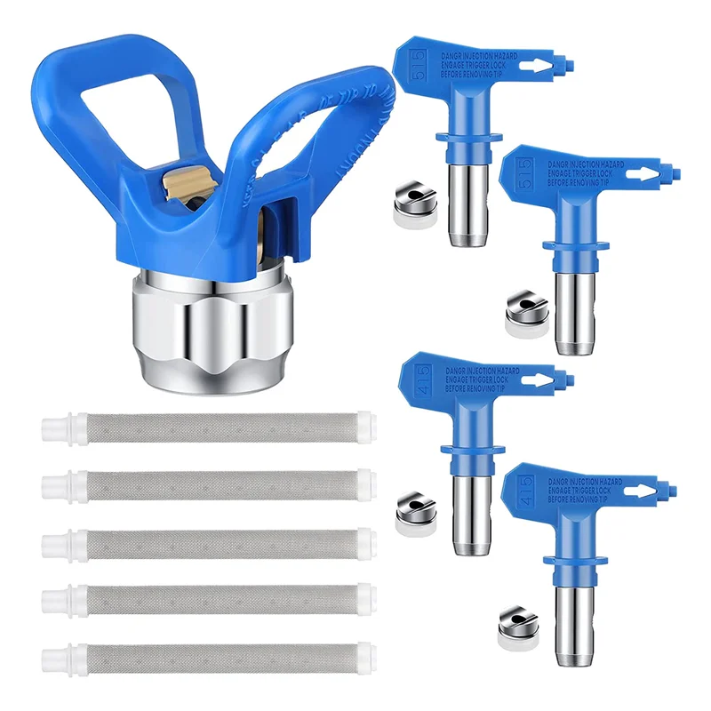 10 Piece Spray Heads Reversible Airless Paint Sprayer Nozzle Airless Paint Spray Sprayer Tip Guard and Filter
10 Piece Spray Heads Reversible Airless Paint Sprayer Nozzle Airless Paint Spray Sprayer Tip Guard and Filter