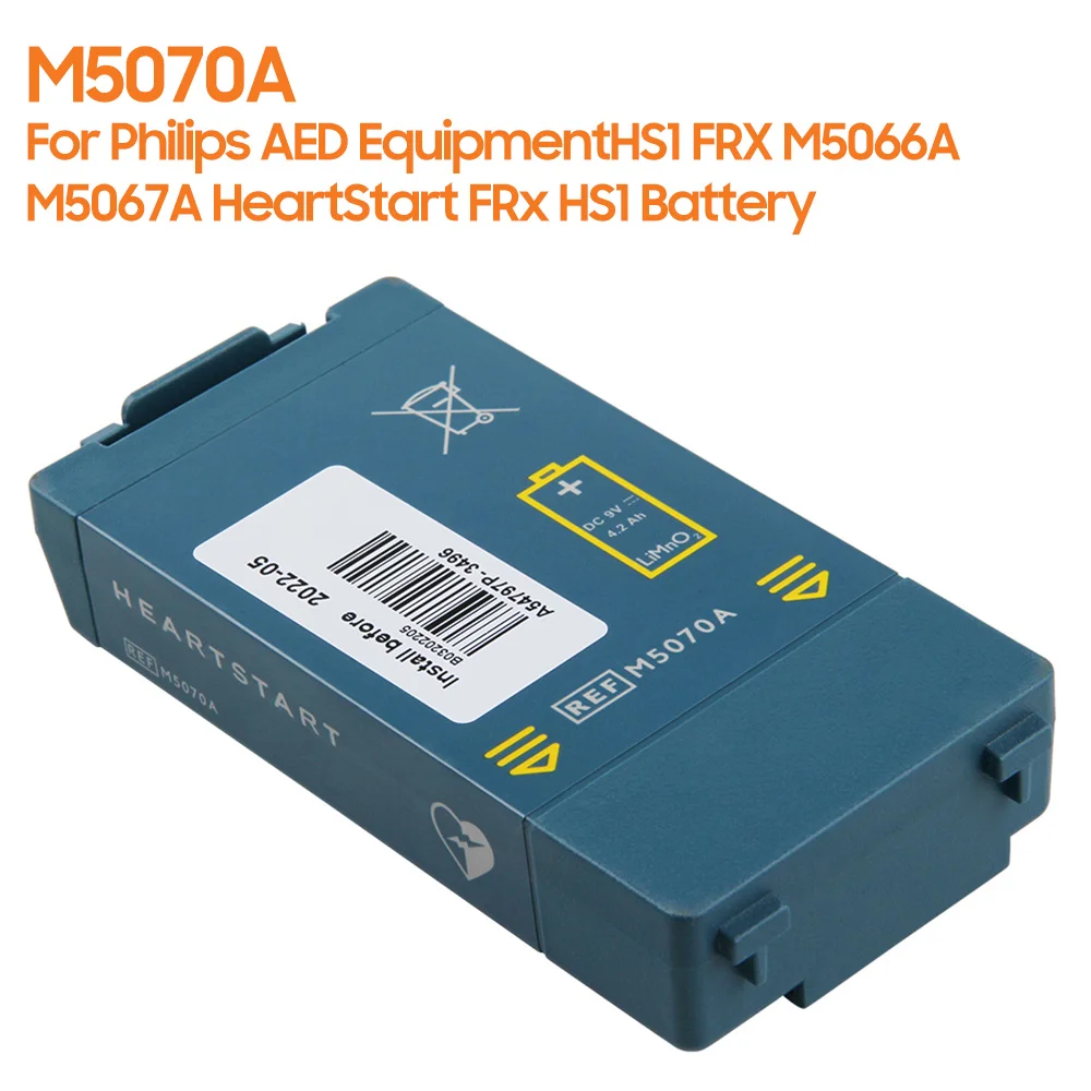 Новый Сменный аккумулятор M5070A для Philips AED Equipment, HS1 FRX M5067A M5066A, батарея Heart Start FRx HS1 AED
Новый Сменный аккумулятор M5070A для Philips AED Equipment, HS1 FRX M5067A M5066A, батарея Heart Start FRx HS1 AED