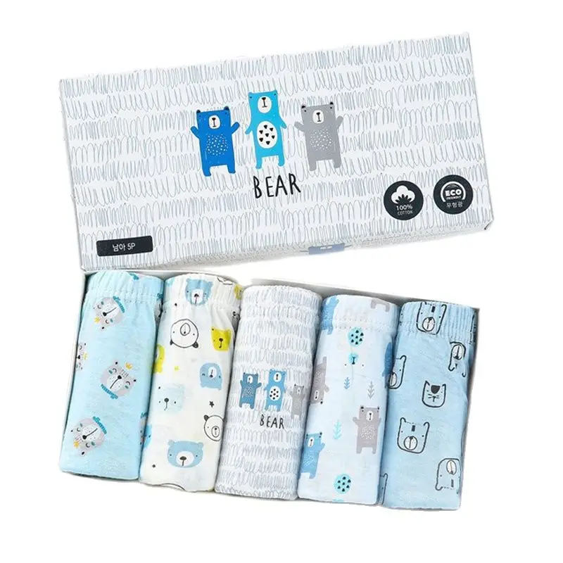 5 Pcs/Lot Boy Triangle Underwear Cotton Panties For Boys Cute Bears Cartoon Children Knickers Soft Smooth Kids Underpants Briefs
5 Pcs/Lot Boy Triangle Underwear Cotton Panties For Boys Cute Bears Cartoon Children Knickers Soft Smooth Kids Underpants Briefs