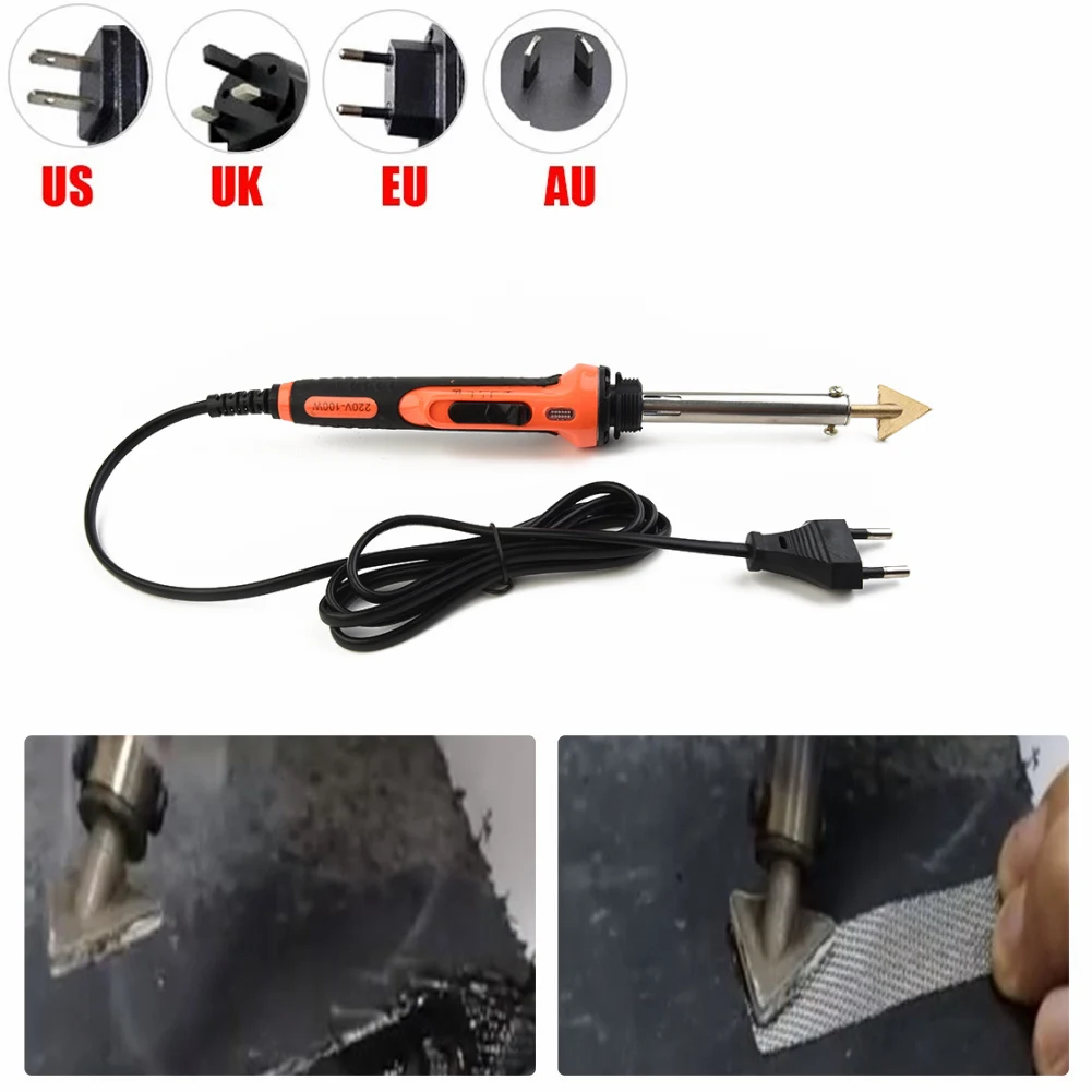 Electric Soldering Iron Kit Soldering Iron Tip 100w For Bumper Kayak Repair EU/US/UK/AU Plug Welding Equipment
Electric Soldering Iron Kit Soldering Iron Tip 100w For Bumper Kayak Repair EU/US/UK/AU Plug Welding Equipment