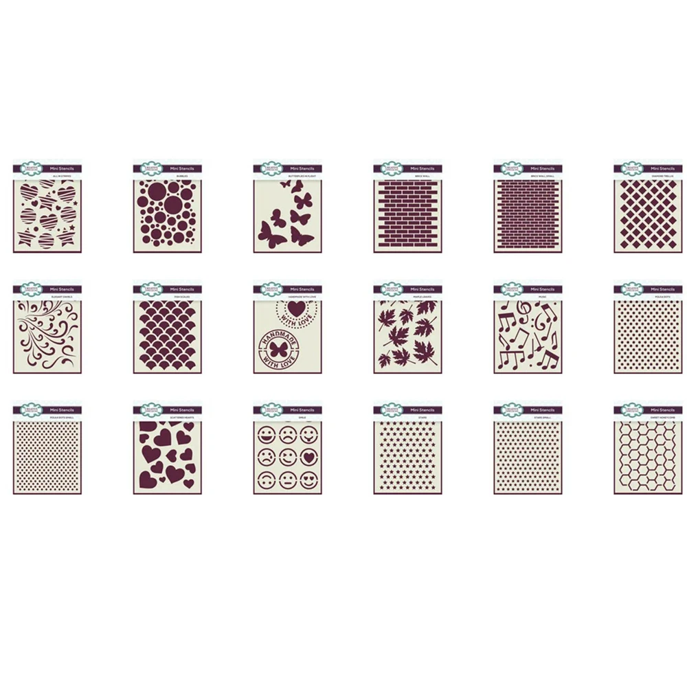 New 18 Pieces of 3x4 Inch Mini Diy Layering Stencils Painting Scrapbook Coloring Embossing Stencils Album Decorative Craft Molds
New 18 Pieces of 3x4 Inch Mini Diy Layering Stencils Painting Scrapbook Coloring Embossing Stencils Album Decorative Craft Molds
