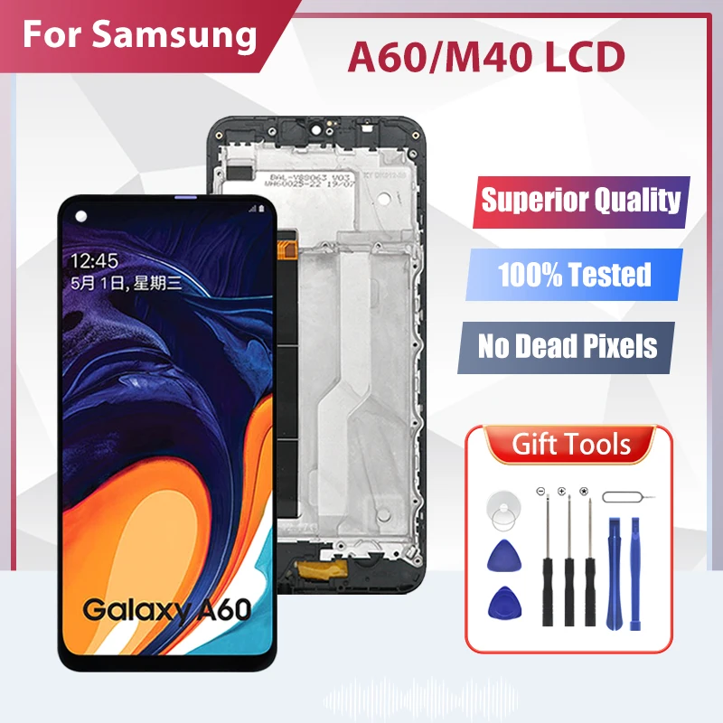 1Pcs 6.3 Inch M40 Display For Samsung Galaxy A60 Lcd Touch Screen Digitizer Assembly Replacement Free Shipping With Tools
1Pcs 6.3 Inch M40 Display For Samsung Galaxy A60 Lcd Touch Screen Digitizer Assembly Replacement Free Shipping With Tools