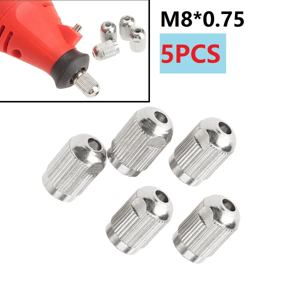 5Pcs M8*0.75 Flexible Electric Mill Shaft Screw Cap Nut Collet For Rotary Tool Zinc Alloy Striped Nut For Delta Length 16mm
5Pcs M8*0.75 Flexible Electric Mill Shaft Screw Cap Nut Collet For Rotary Tool Zinc Alloy Striped Nut For Delta Length 16mm