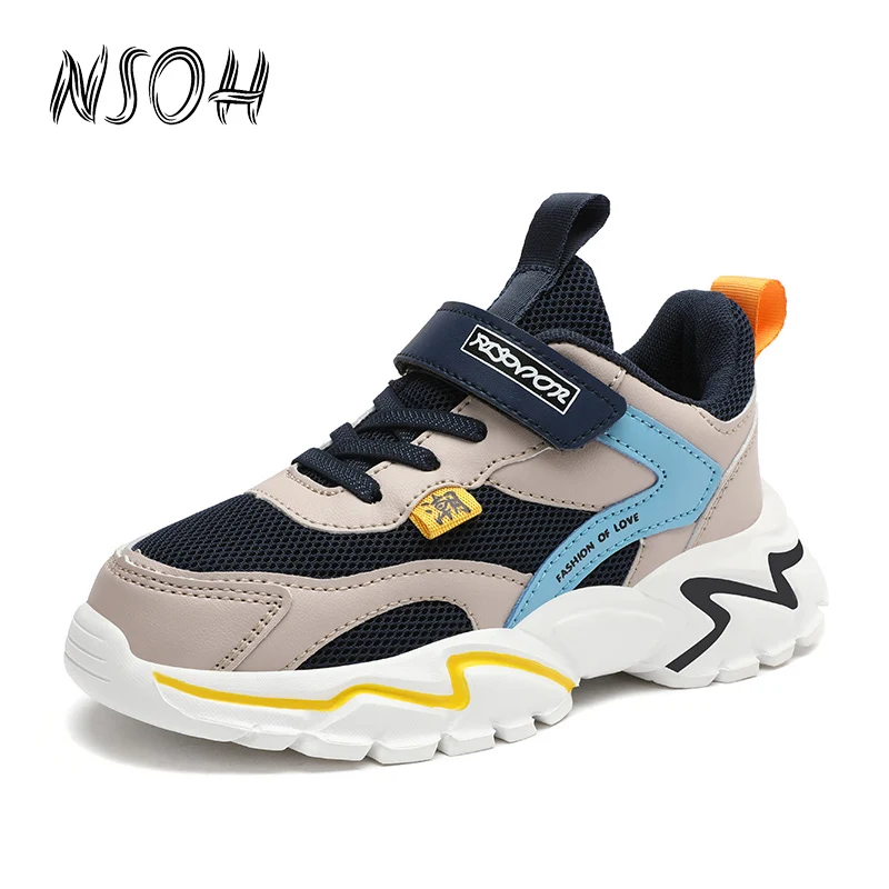 NSOH Kids Sneakers Fashionable Breathable Boys Shoes Outdoor Leisure Children's Sports Shoes Magic buckle Kids Footwear
NSOH Kids Sneakers Fashionable Breathable Boys Shoes Outdoor Leisure Children's Sports Shoes Magic buckle Kids Footwear