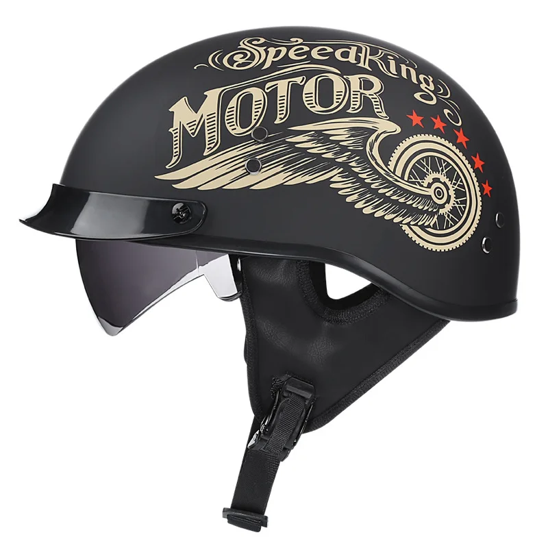 Motorcycle Vintage Retro Helmets Baseball cap helmet Men Women Kid Scooter Half Face Vintage Summer Cap ABS personality helmet
Motorcycle Vintage Retro Helmets Baseball cap helmet Men Women Kid Scooter Half Face Vintage Summer Cap ABS personality helmet