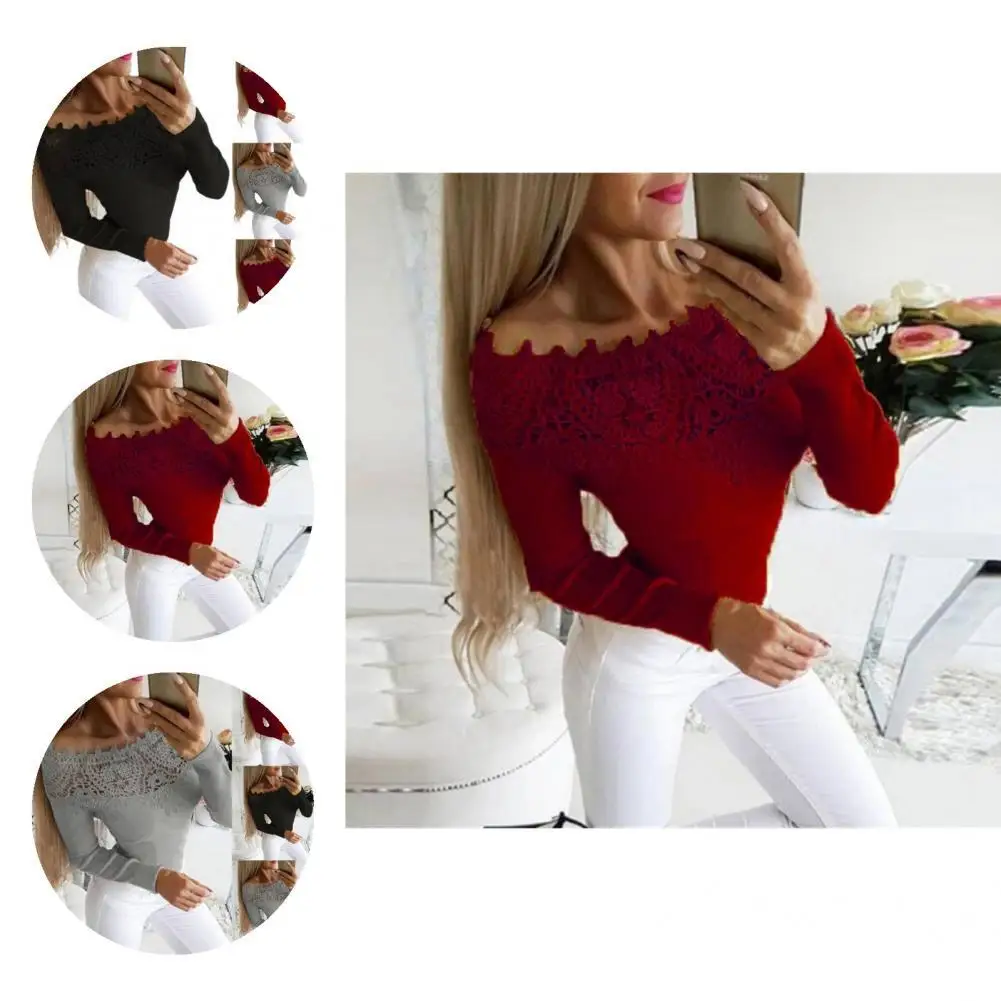 Tee Top Skin-touch Long Sleeve Stretchy Casual Autumn Off Shoulder Shirt Blouse Basic Blouse for Daily Wear
Tee Top Skin-touch Long Sleeve Stretchy Casual Autumn Off Shoulder Shirt Blouse Basic Blouse for Daily Wear