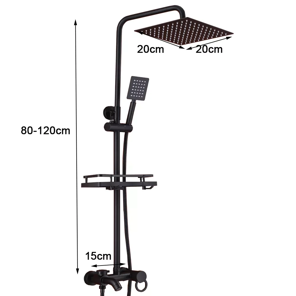 Matte Black Shower Faucet Set Rain High Quality Bath Faucet Extendable Bathroom Shower Tap
Matte Black Shower Faucet Set Rain High Quality Bath Faucet Extendable Bathroom Shower Tap