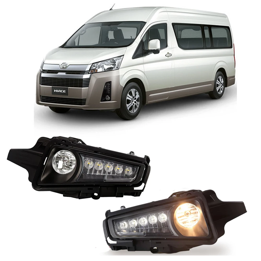 For Toyota Hiace 2019 2020 Car Front Fog Lamp Assembly LED Daytime Running Light DRL Turn Signal Light Yellow White Waterproof
For Toyota Hiace 2019 2020 Car Front Fog Lamp Assembly LED Daytime Running Light DRL Turn Signal Light Yellow White Waterproof