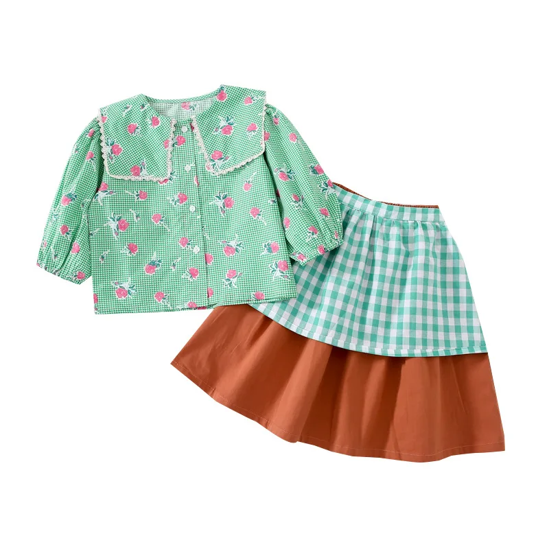 Girls' Suit Children's Printed Plaid Top Skirt Baby Three-piece Suit Kids Clothing for Girls New In Spring 2022 Ropa De Niña
Girls' Suit Children's Printed Plaid Top Skirt Baby Three-piece Suit Kids Clothing for Girls New In Spring 2022 Ropa De Niña