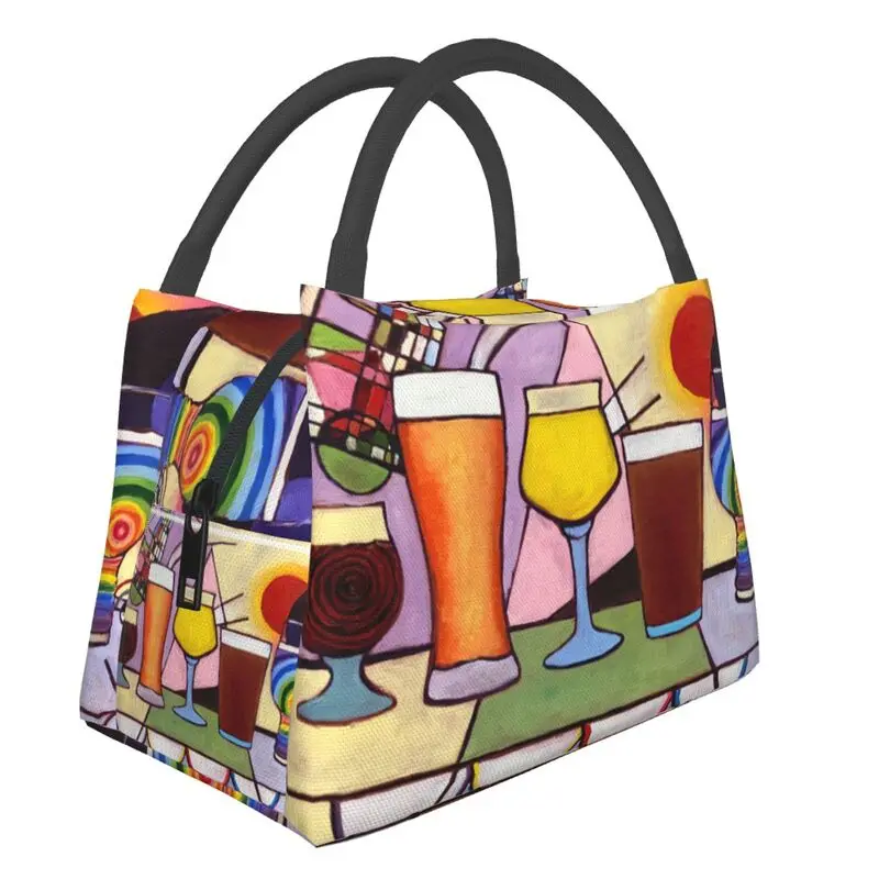 Bar Alcohol Art Insulated Lunch Bag for Women Waterproof Abstract Craft Beer Art Thermal Cooler Lunch Box Office Picnic Travel
Bar Alcohol Art Insulated Lunch Bag for Women Waterproof Abstract Craft Beer Art Thermal Cooler Lunch Box Office Picnic Travel
