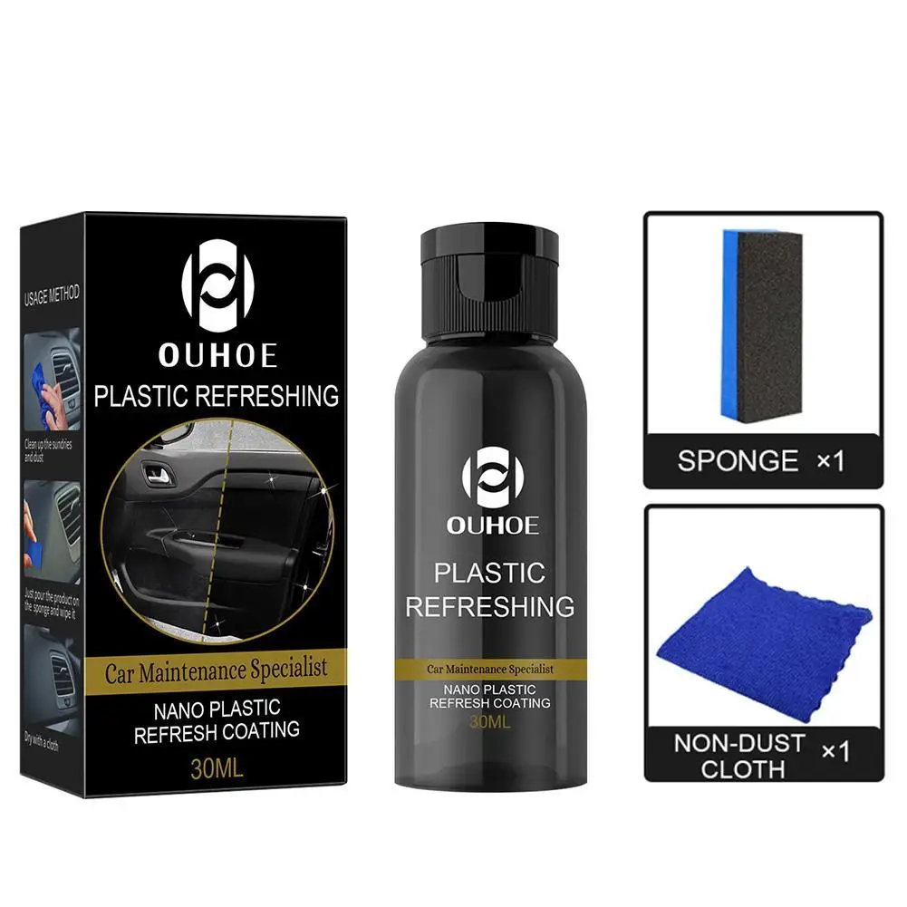 Car Maintenance Specialist Nano Plastic Refresh Coating Refurbish Agent Cleaning Products Restorer Cleaner With Sponge Towel Kit
Car Maintenance Specialist Nano Plastic Refresh Coating Refurbish Agent Cleaning Products Restorer Cleaner With Sponge Towel Kit
