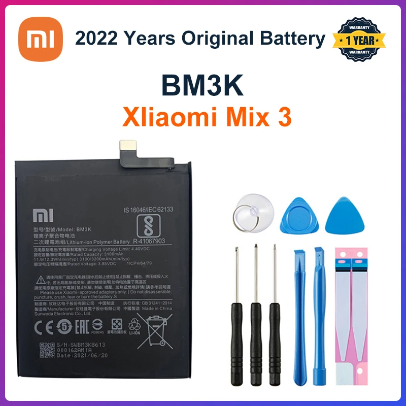 100% Оригинальный аккумулятор для телефона Xiaomi BM3K 3200 мАч Высококачественный Сменный аккумулятор для Xiaomi Mi Mix 3 Mix3 батареи + наборы инструменто...
100% Оригинальный аккумулятор для телефона Xiaomi BM3K 3200 мАч Высококачественный Сменный аккумулятор для Xiaomi Mi Mix 3 Mix3 батареи + наборы инструменто...