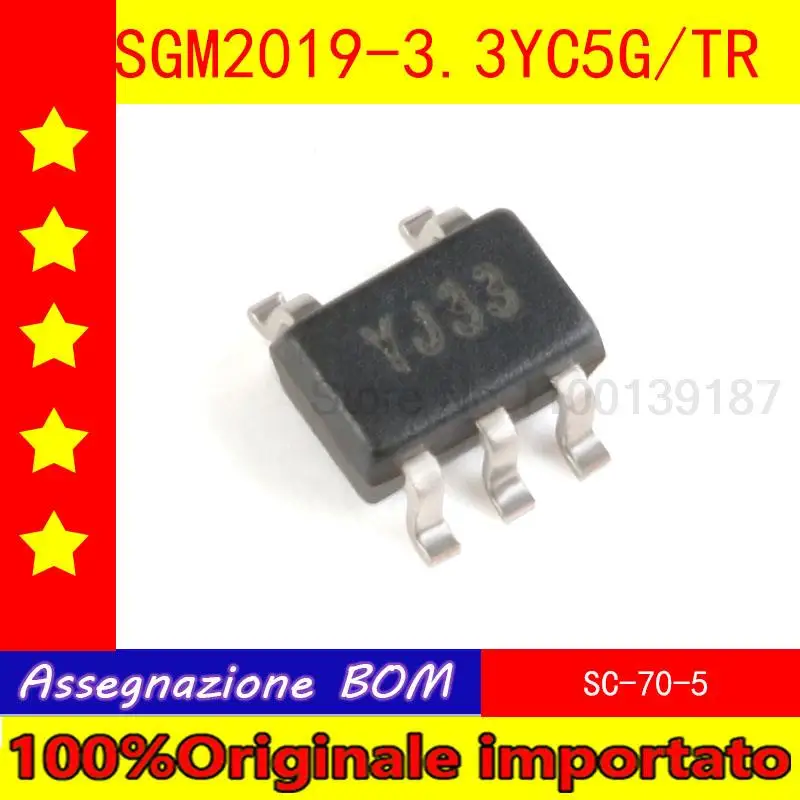10pcs/lot Home furnishings SGM2019 3.3 YC5G/TR silk-screen YJ33 sc70-6 packaging addresses - 5 low dropout linear regulators
10pcs/lot Home furnishings SGM2019 3.3 YC5G/TR silk-screen YJ33 sc70-6 packaging addresses - 5 low dropout linear regulators