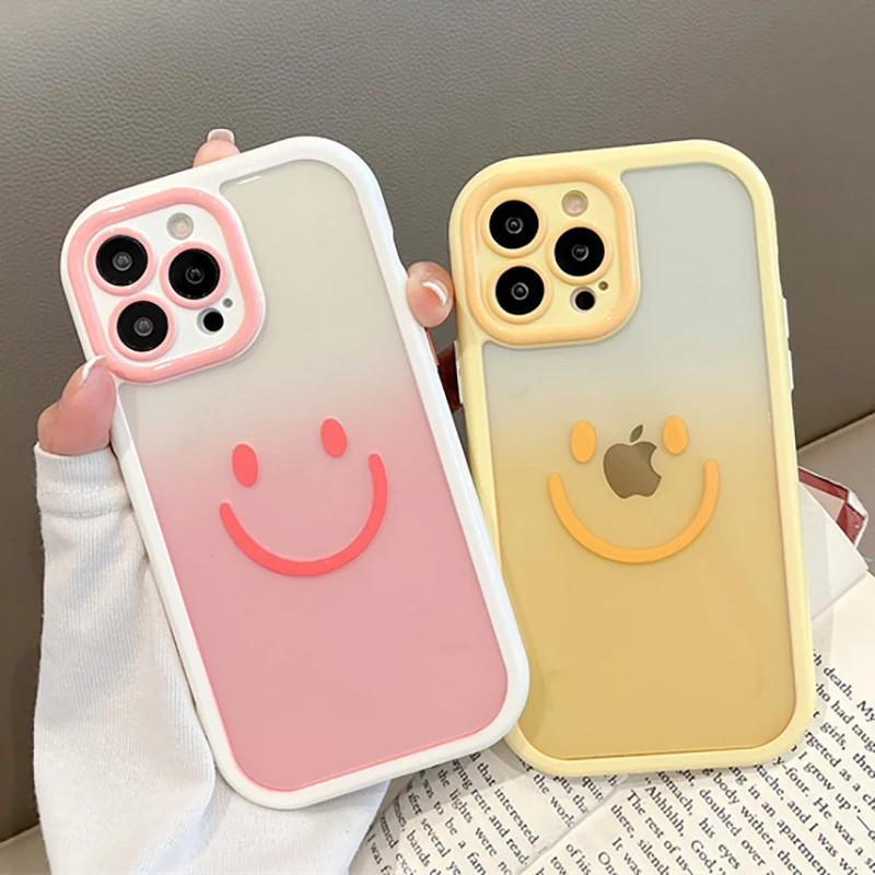 Cartoon Smiling Face Transparent Phone Case For iPhone 14 11 12 13 Pro Max XS X XR 14 Plus Soft Shell Cover
Cartoon Smiling Face Transparent Phone Case For iPhone 14 11 12 13 Pro Max XS X XR 14 Plus Soft Shell Cover