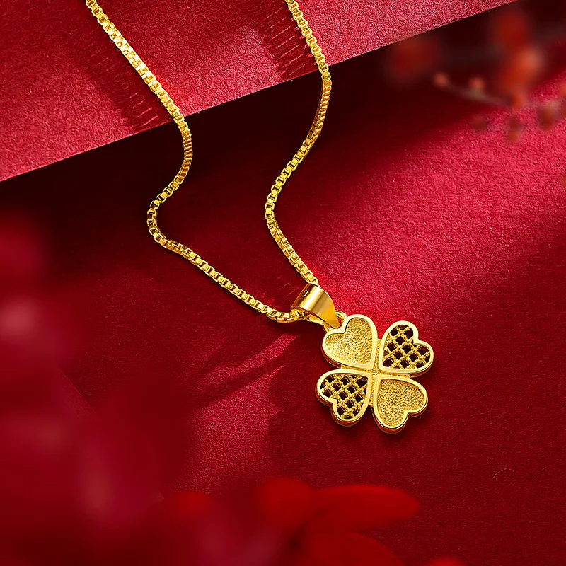 Pure 14K Yellow Gold Color Pendant Necklace Simple Mini Grass Pendant Gold Box Chain for Women Fine Jewelry Christmas Gifts
Pure 14K Yellow Gold Color Pendant Necklace Simple Mini Grass Pendant Gold Box Chain for Women Fine Jewelry Christmas Gifts