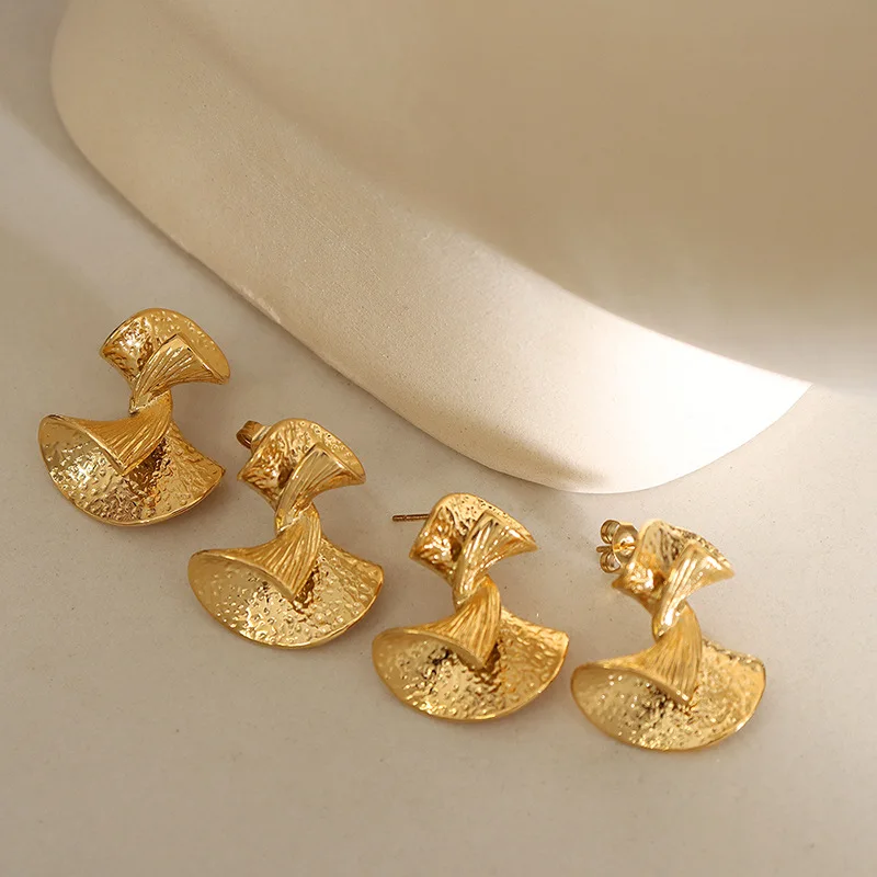 Unique Irregular French Vintage Sector Embossed Stud Earring for Women Titanium Steel Jewelry Accessories Wholesale Pendientes
Unique Irregular French Vintage Sector Embossed Stud Earring for Women Titanium Steel Jewelry Accessories Wholesale Pendientes
