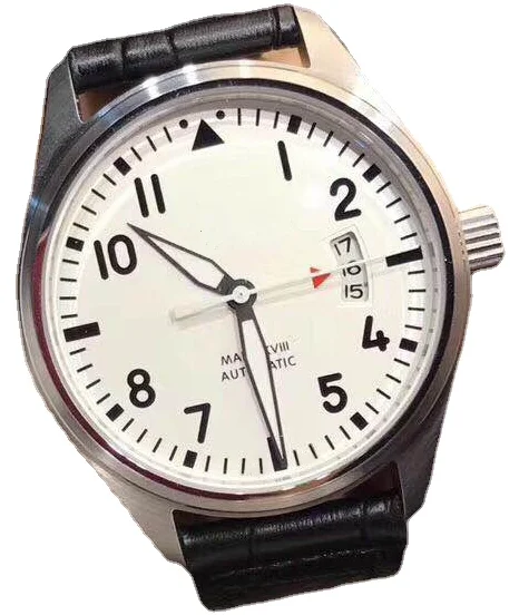 High-Top Men's Mechanical Automatic Movement Pilot MARK XVII Stainless Steel Sapphire Black Brown Leather Blue Watch White
High-Top Men's Mechanical Automatic Movement Pilot MARK XVII Stainless Steel Sapphire Black Brown Leather Blue Watch White