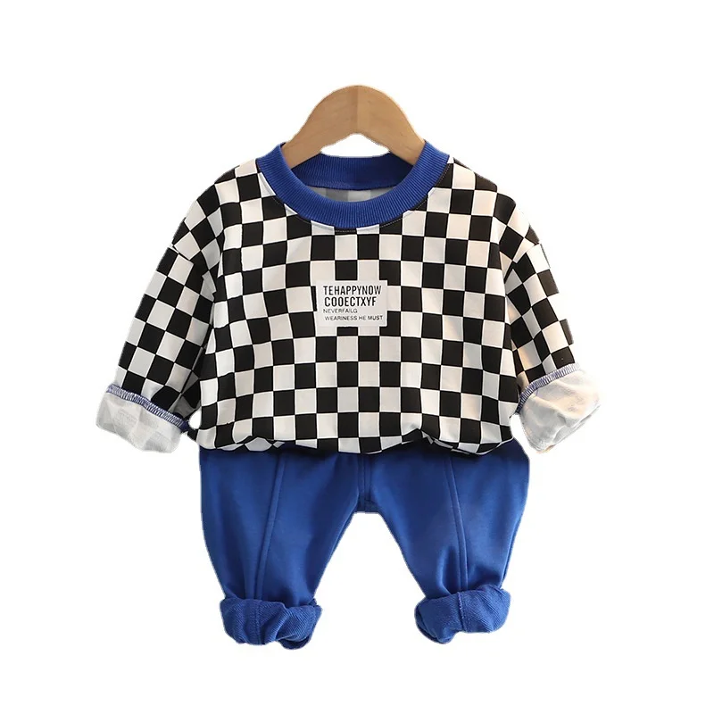 New Spring Autumn Baby Boys Girls Clothes Children Fashion Plaid T-Shirt Pants 2Pcs/Sets Toddler Casual Costume Kids Tracksuits
New Spring Autumn Baby Boys Girls Clothes Children Fashion Plaid T-Shirt Pants 2Pcs/Sets Toddler Casual Costume Kids Tracksuits