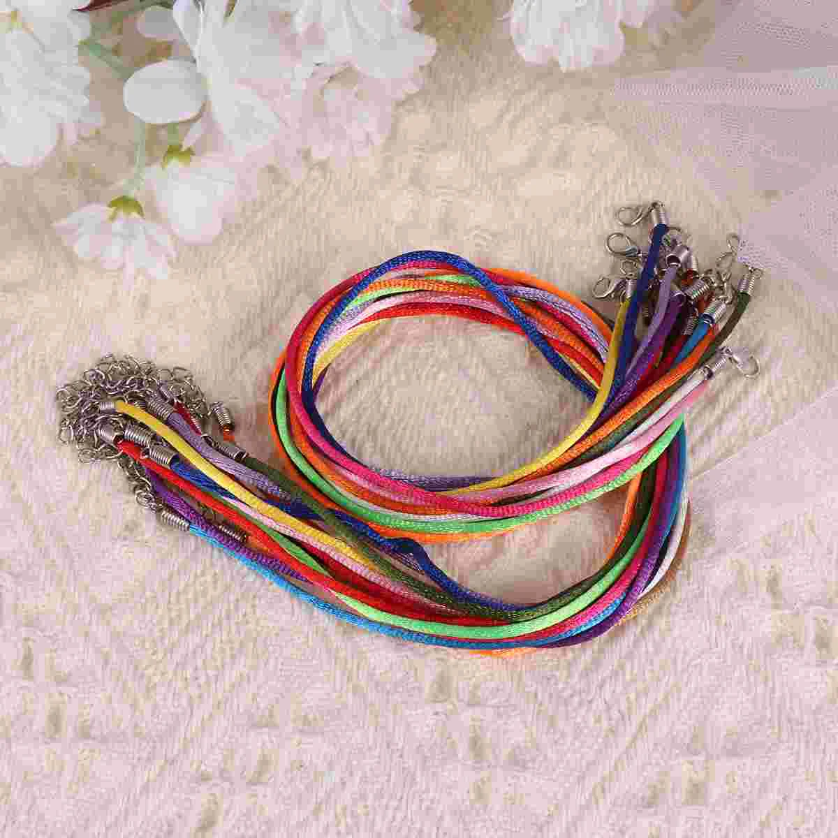 60pcs Necklace Cord with Extension Chain and Lobster Claw Clasp for Necklace Making Assorted Color
60pcs Necklace Cord with Extension Chain and Lobster Claw Clasp for Necklace Making Assorted Color
