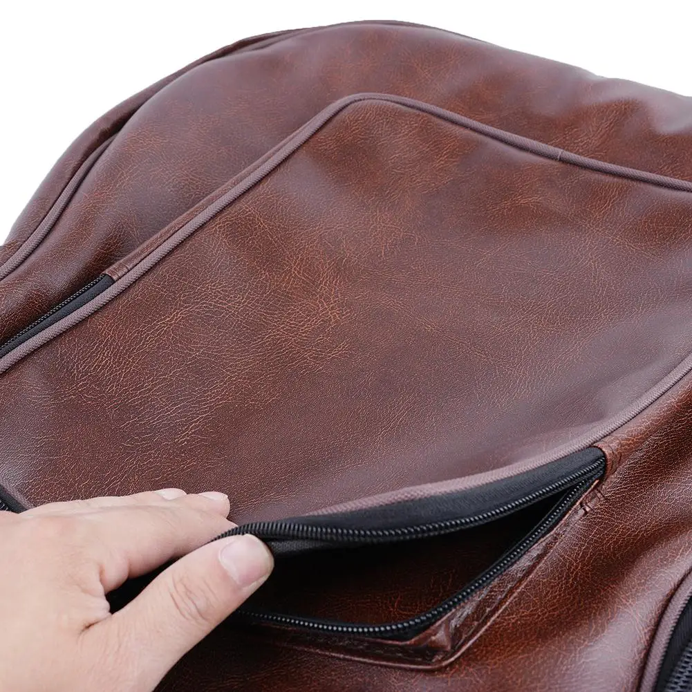 40/41 Inch Guitar Bag PU Leather Padded Acoustic Classical Guitar Bag Double Waterproof Backpack With Adjustable Shoulder Strap
40/41 Inch Guitar Bag PU Leather Padded Acoustic Classical Guitar Bag Double Waterproof Backpack With Adjustable Shoulder Strap