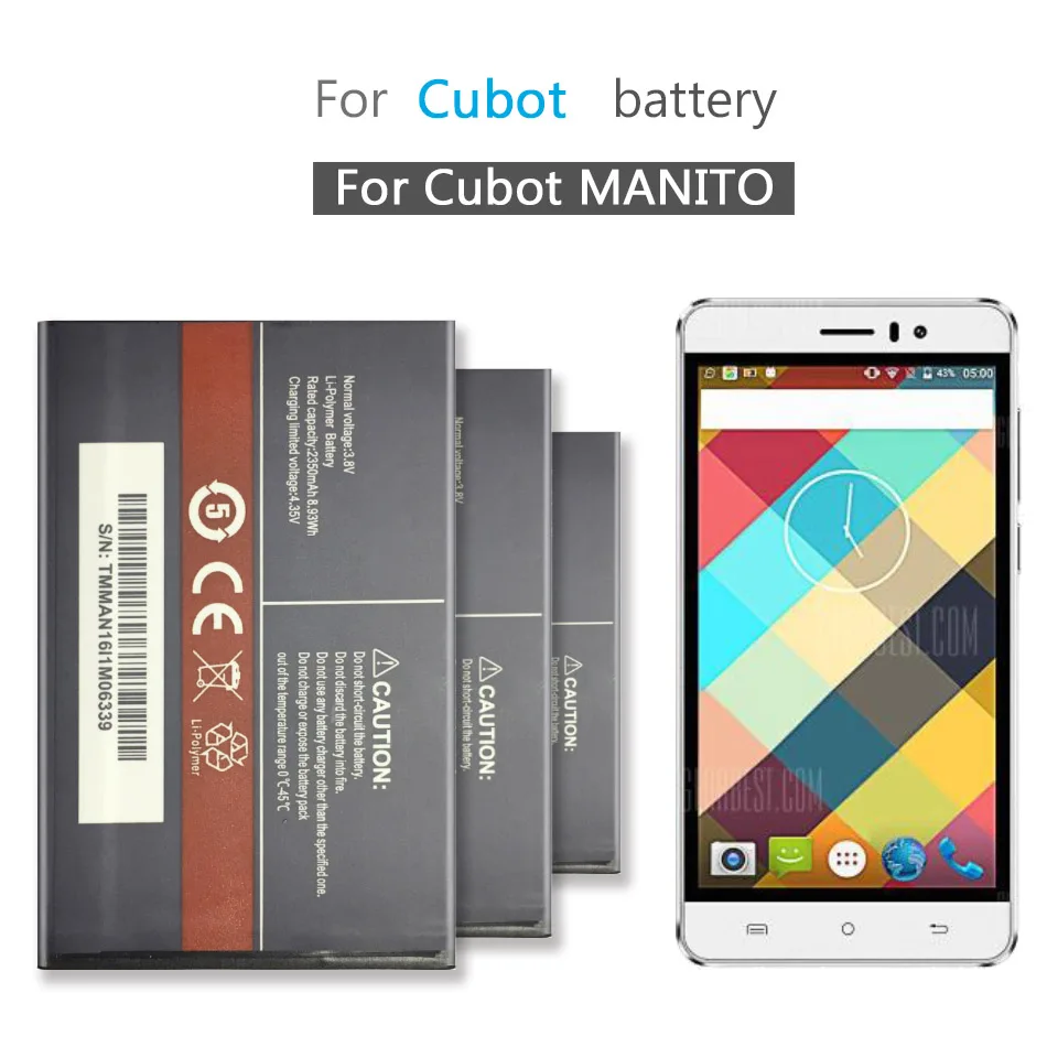 For CUBOT Battery 2350mAh Replacement backup battery For CUBOT MANITO Cell Phone Battery
For CUBOT Battery 2350mAh Replacement backup battery For CUBOT MANITO Cell Phone Battery