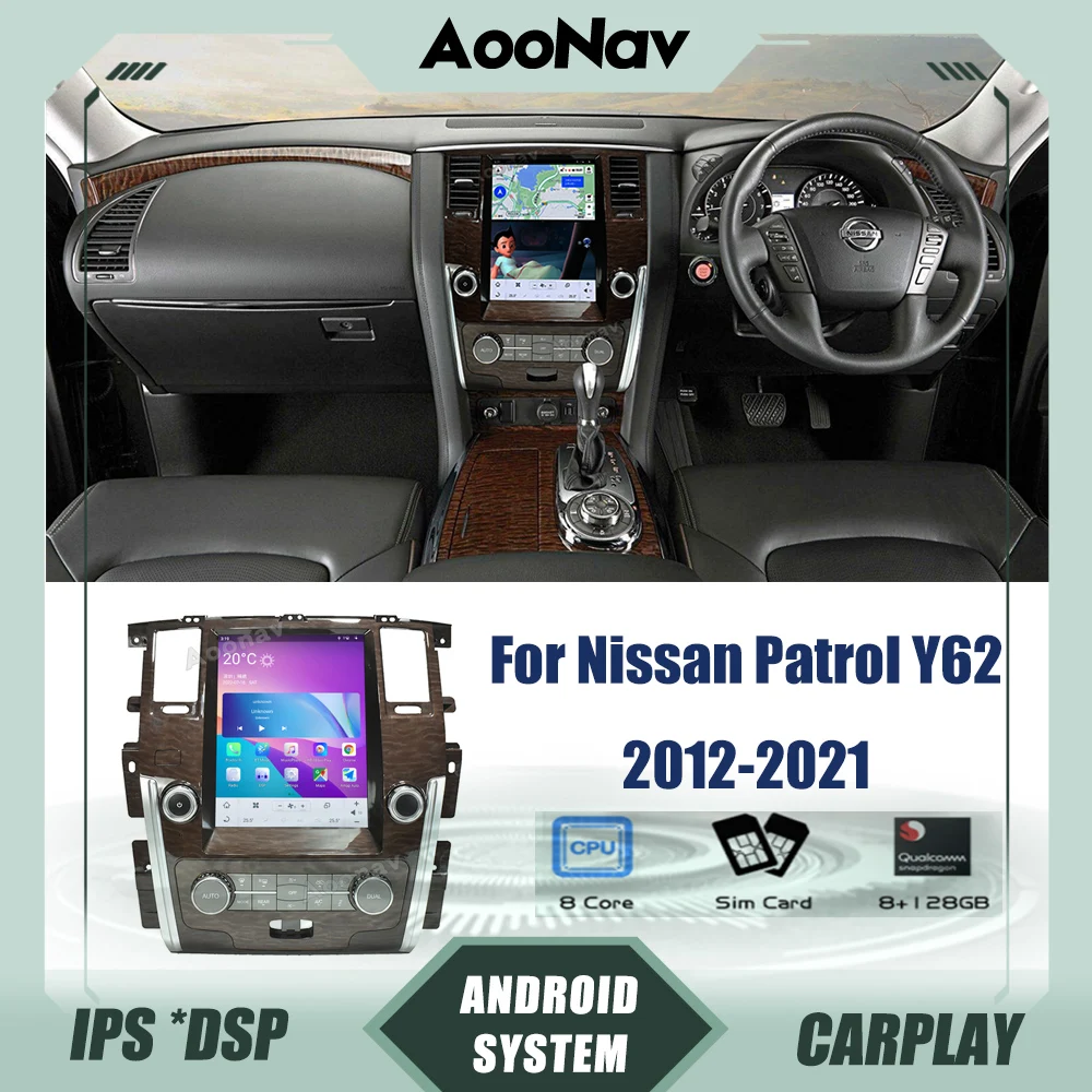 128G Qualcomm Stereo For Nissan Patrol Y62 2012-2020 2021 Car GPS Navigation Multimedia Radio Player Wireless Carplay Receiver
128G Qualcomm Stereo For Nissan Patrol Y62 2012-2020 2021 Car GPS Navigation Multimedia Radio Player Wireless Carplay Receiver