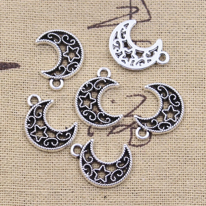 20pcs Charms Hollow Moon Star 19x14mm Antique Silver Color Pendants Making DIY Handmade Tibetan Finding Jewelry
20pcs Charms Hollow Moon Star 19x14mm Antique Silver Color Pendants Making DIY Handmade Tibetan Finding Jewelry
