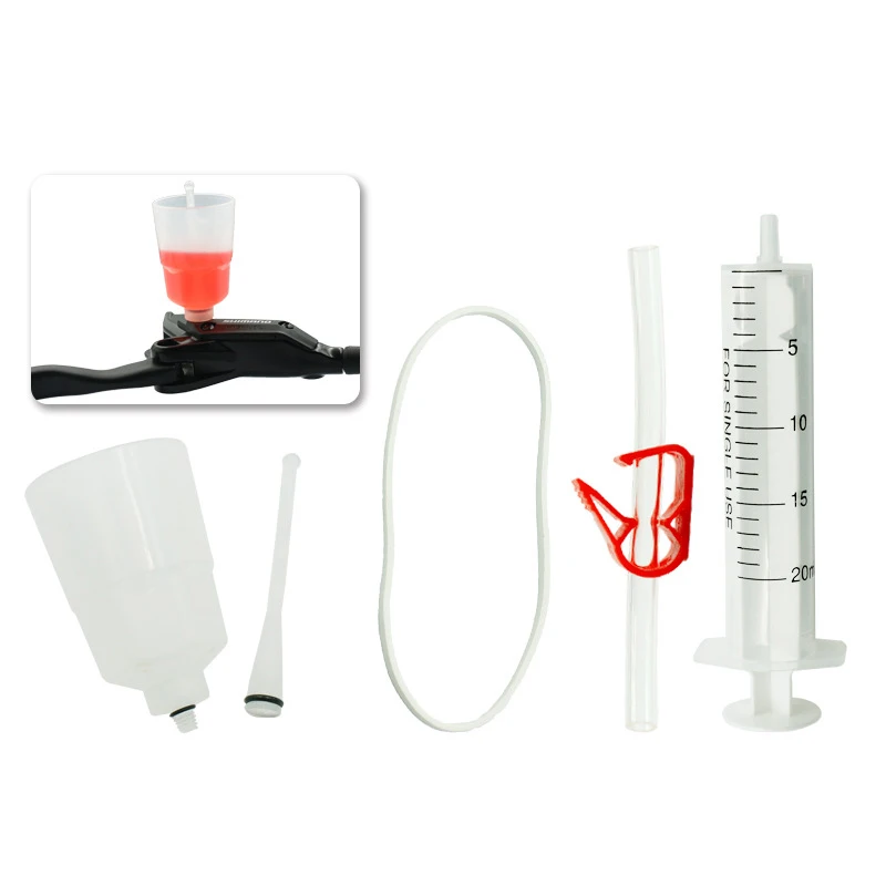 Bike Bicycle Hydraulic Disc Brake Bleed Kit Needle Syringe Oil Collecting Funnel Disc Hydraulic Brake Mountain Bike Repair Tools
Bike Bicycle Hydraulic Disc Brake Bleed Kit Needle Syringe Oil Collecting Funnel Disc Hydraulic Brake Mountain Bike Repair Tools