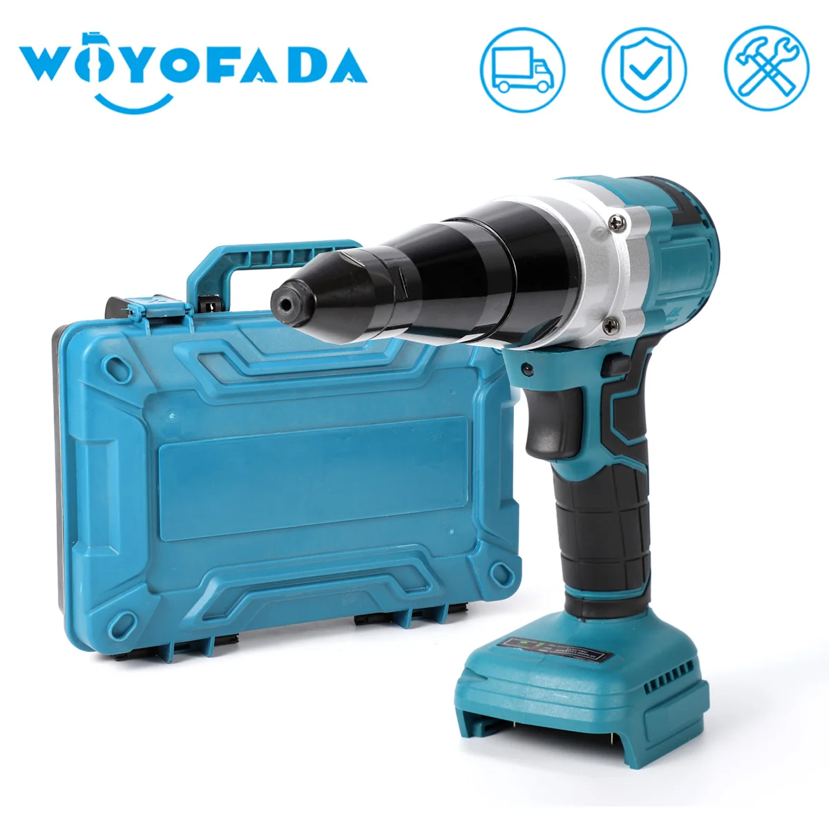 2.4mm-4.8mm Rivet Nut Gun Brushless Electric Rivet Gun Portable Cordless Rivet Gun With LED Light Nut Riveting Tool For Makita
2.4mm-4.8mm Rivet Nut Gun Brushless Electric Rivet Gun Portable Cordless Rivet Gun With LED Light Nut Riveting Tool For Makita