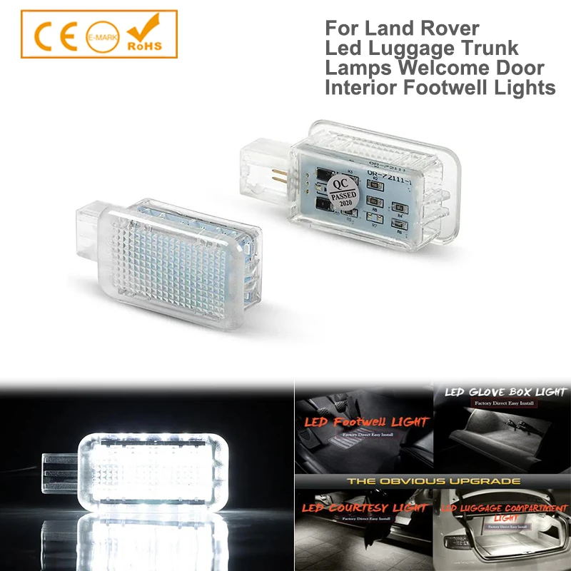 2XLED Under Welcome Door Courtesy Interior Footwell Light Luggage Trunk For Land Rover Defender L663 Range Rover L405 Sport L494
2XLED Under Welcome Door Courtesy Interior Footwell Light Luggage Trunk For Land Rover Defender L663 Range Rover L405 Sport L494