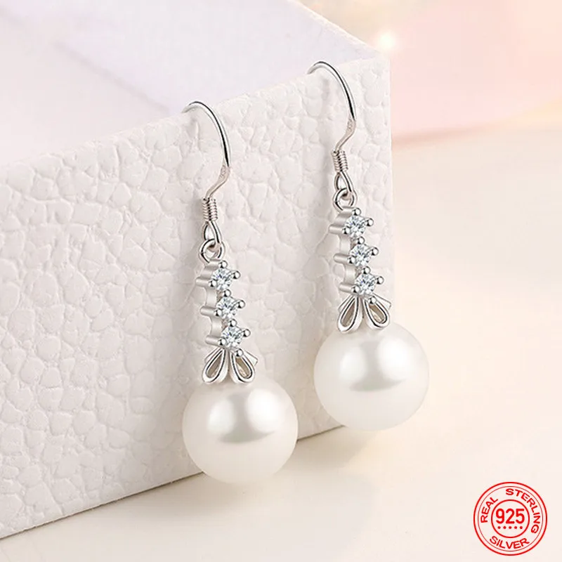 TIEEYINY 925 Sterling Silver Drop Shaped Long Pearl Dangle Earrings For Women Fashion Wedding Jewelry Party Gift Wholesale
TIEEYINY 925 Sterling Silver Drop Shaped Long Pearl Dangle Earrings For Women Fashion Wedding Jewelry Party Gift Wholesale