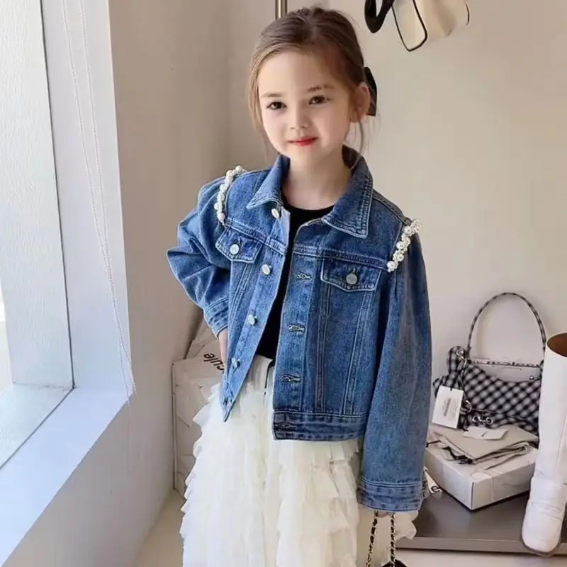 Girls Denim Jacket Girls Spring And Autumn New Korean Version Princess Style Denim Jacket Children's Clothing 2-10 Years Old
Girls Denim Jacket Girls Spring And Autumn New Korean Version Princess Style Denim Jacket Children's Clothing 2-10 Years Old