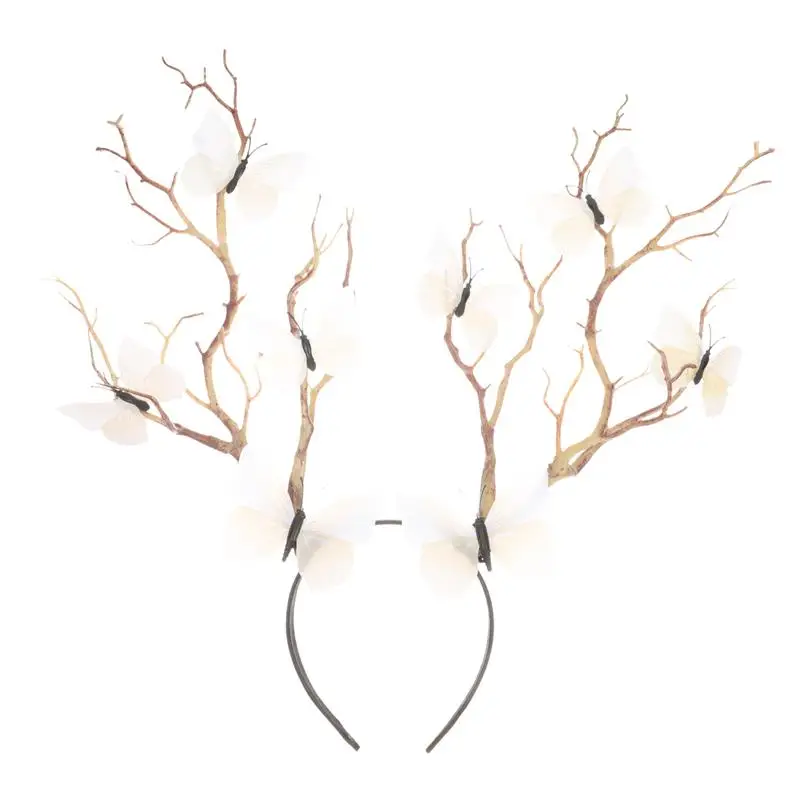 Antlers Deer Horns Branch Butterflies Twig Hair Band Headband Cosplay Fancy Head Dress Christmas Costume Hairband Photo Props
Antlers Deer Horns Branch Butterflies Twig Hair Band Headband Cosplay Fancy Head Dress Christmas Costume Hairband Photo Props
