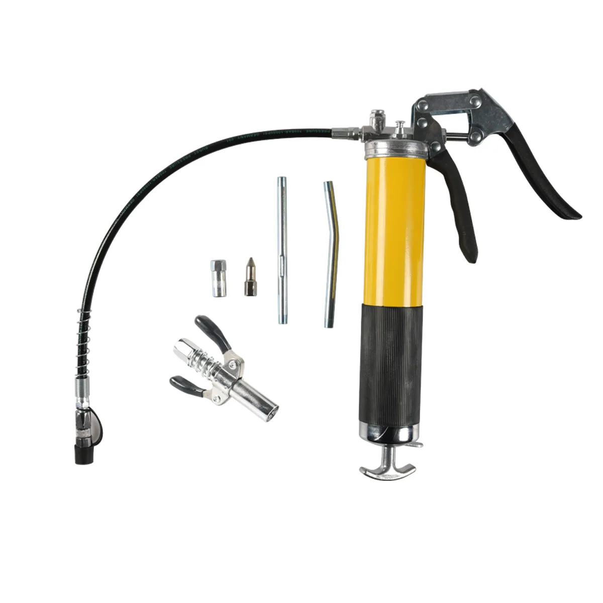 Ручной смазочный пистолет 400CC - сверхмощный смазочный инструмент из алюминиевого сплава 6000-7000PSI с гибким шлангом для точной смазки
Ручной смазочный пистолет 400CC - сверхмощный смазочный инструмент из алюминиевого сплава 6000-7000PSI с гибким шлангом для точной смазки