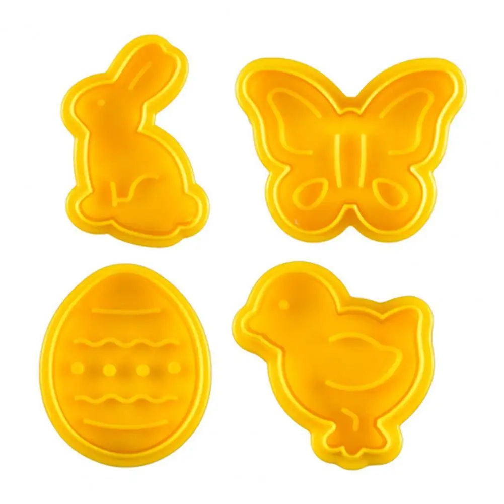 4Pcs Easter Bunny Element Cookie Mold Eye-catching Convenient Assembly Plastic Animal 3D Dessert Mould for Household
4Pcs Easter Bunny Element Cookie Mold Eye-catching Convenient Assembly Plastic Animal 3D Dessert Mould for Household