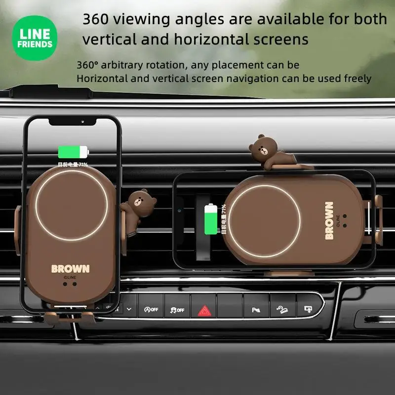 Kawaii LINE FRIENDS Anime Hobby Brown Cony Sally Car Phone Holder Wireless Charger Navigation Frame Air Outlet Support Frame 
Kawaii LINE FRIENDS Anime Hobby Brown Cony Sally Car Phone Holder Wireless Charger Navigation Frame Air Outlet Support Frame