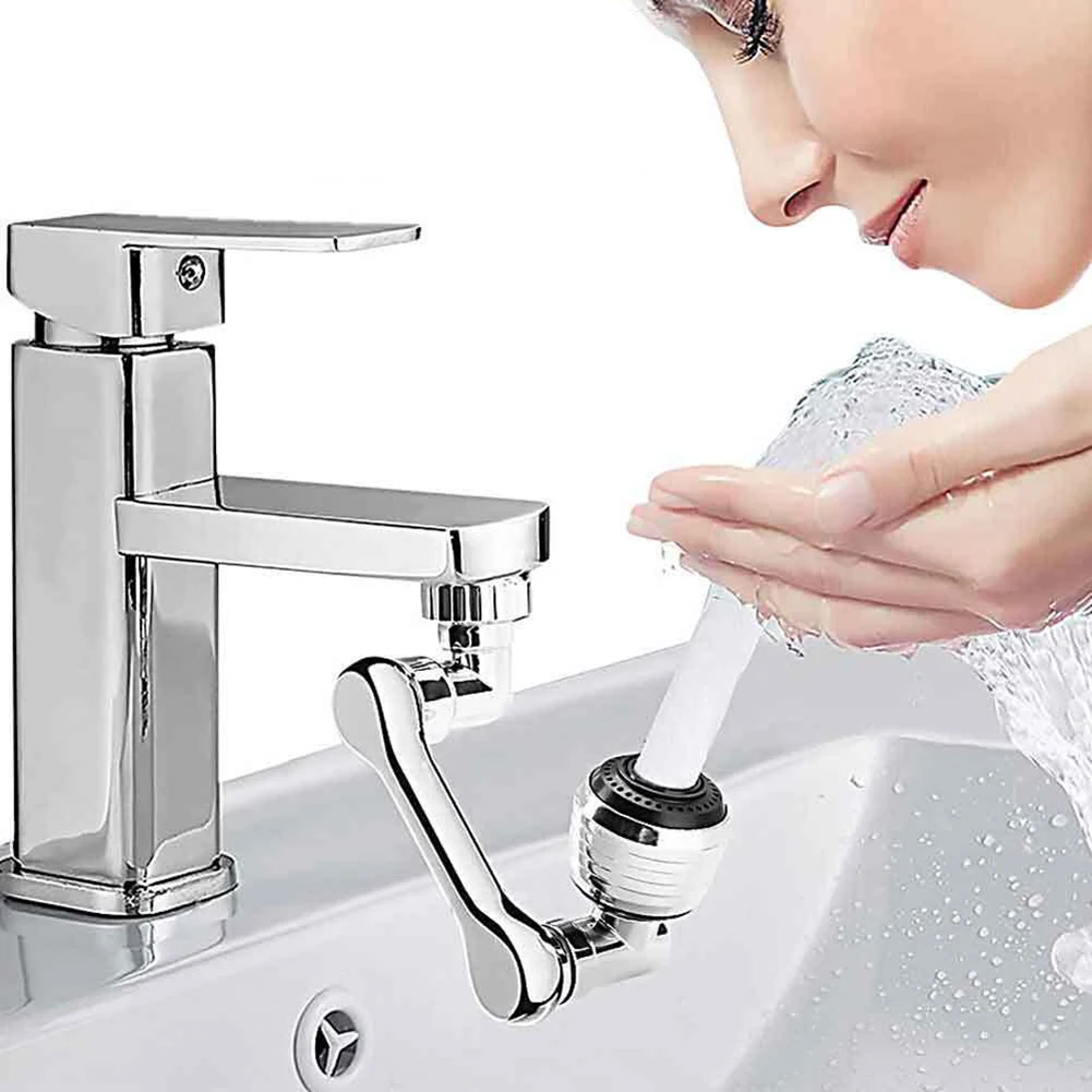 1080° Rotating Extender Faucet Aerator Robotic Arm Splash Tap Nozzle Sprayer Head Kitchen Washbasin Faucets Bubbler
1080° Rotating Extender Faucet Aerator Robotic Arm Splash Tap Nozzle Sprayer Head Kitchen Washbasin Faucets Bubbler